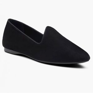 Birdies The Heron Black Suede Slip On Almond Toe
Flats Size 9